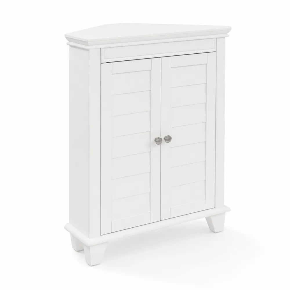 Eckschrank Holz Weiß 2 Türen